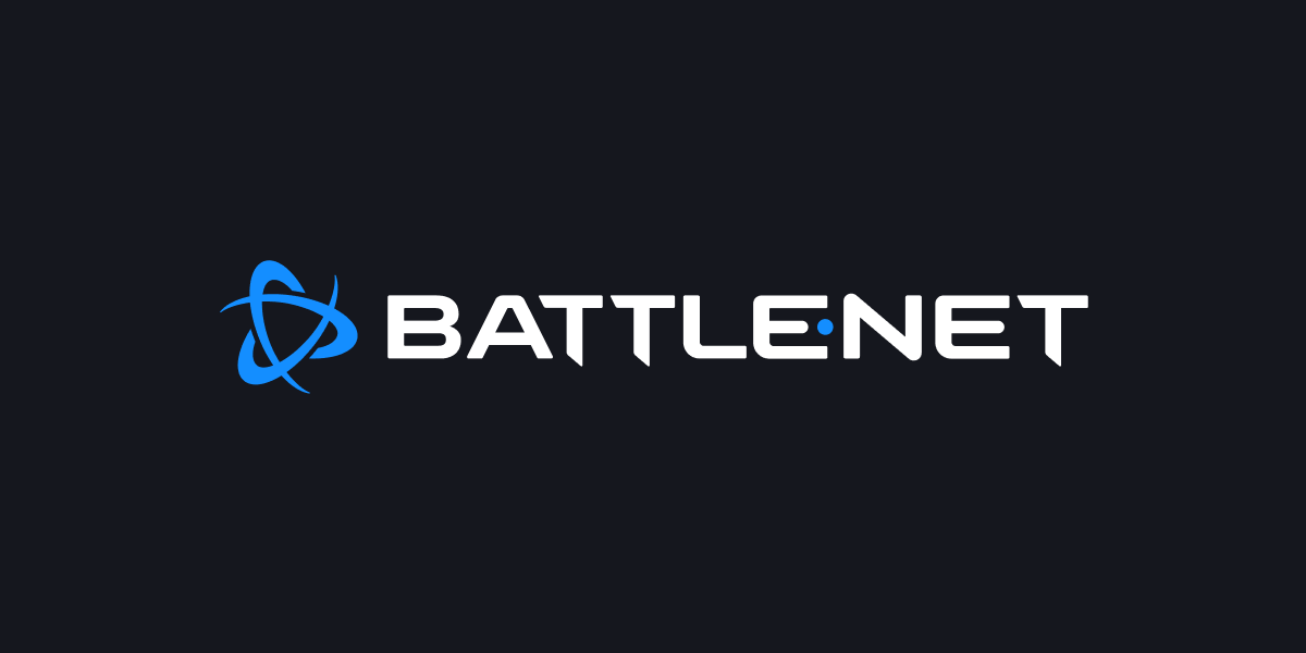 Официальный логотип Battle.net на тёмном фоне