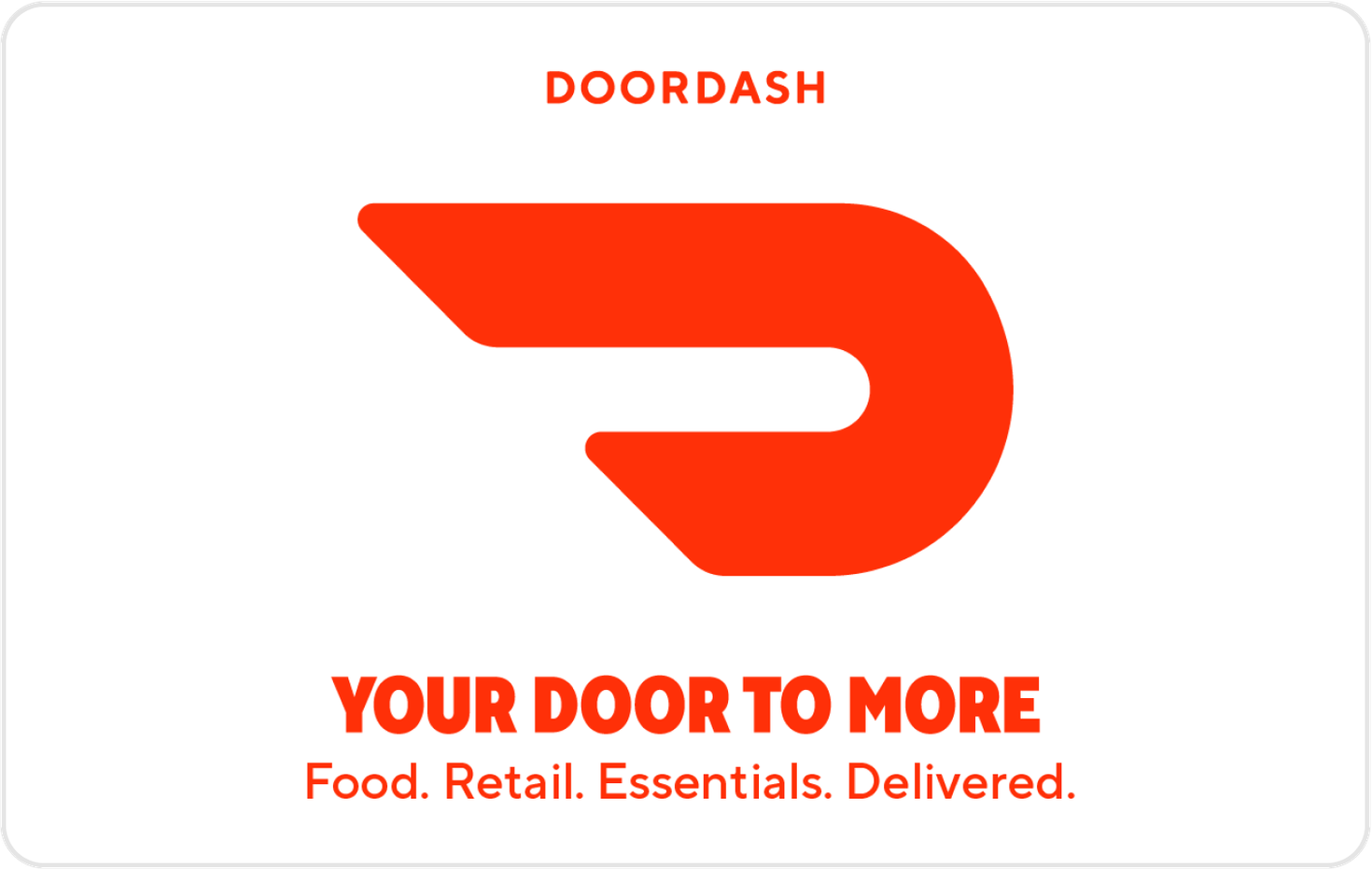 Официальная брендированная карта DoorDash