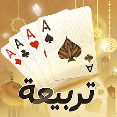 Официальная иконка игры Tarbi3ah Baloot с арабским орнаментом и картами