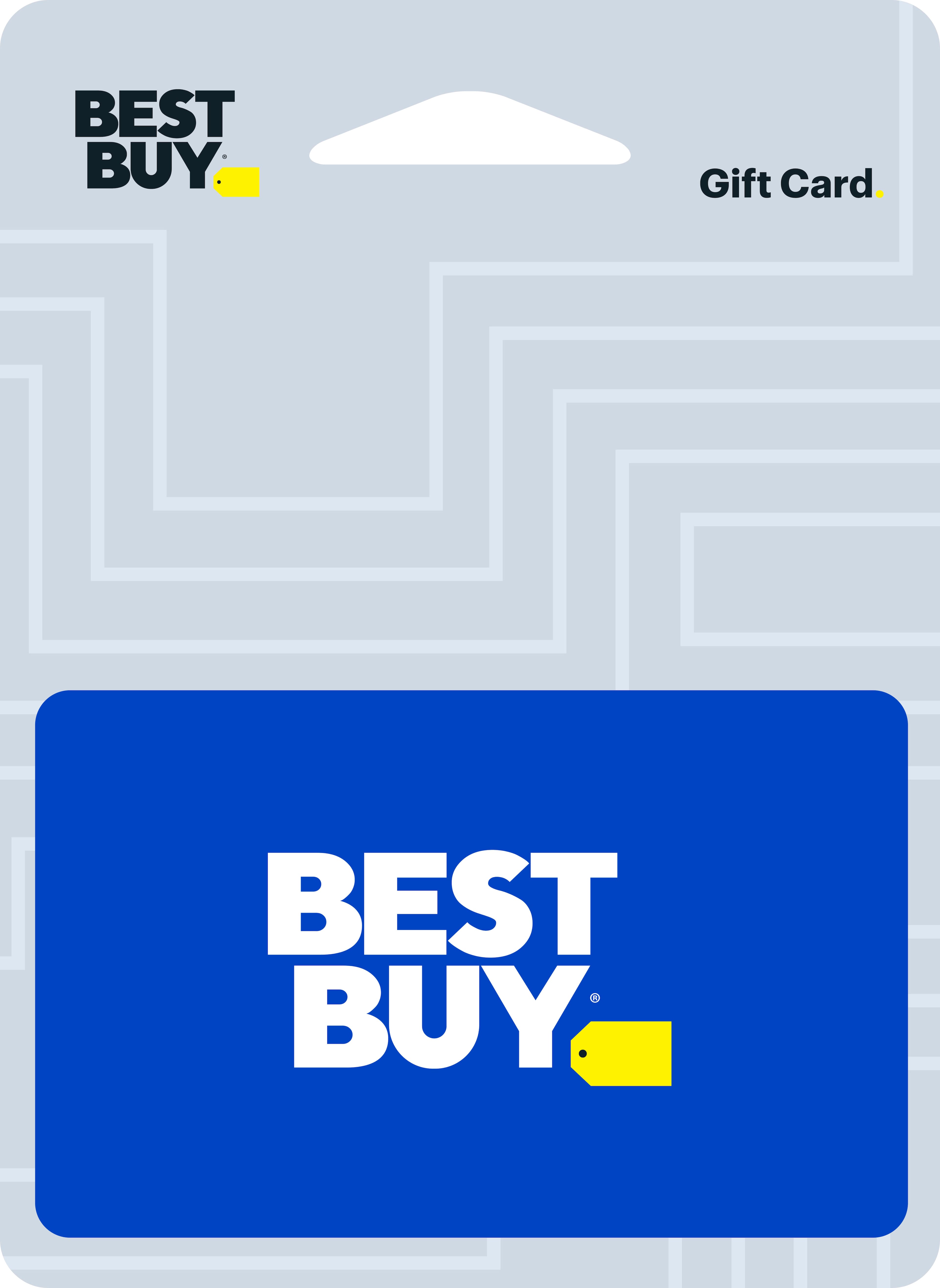 Фирменная синяя подарочная карта Best Buy без указанного номинала
